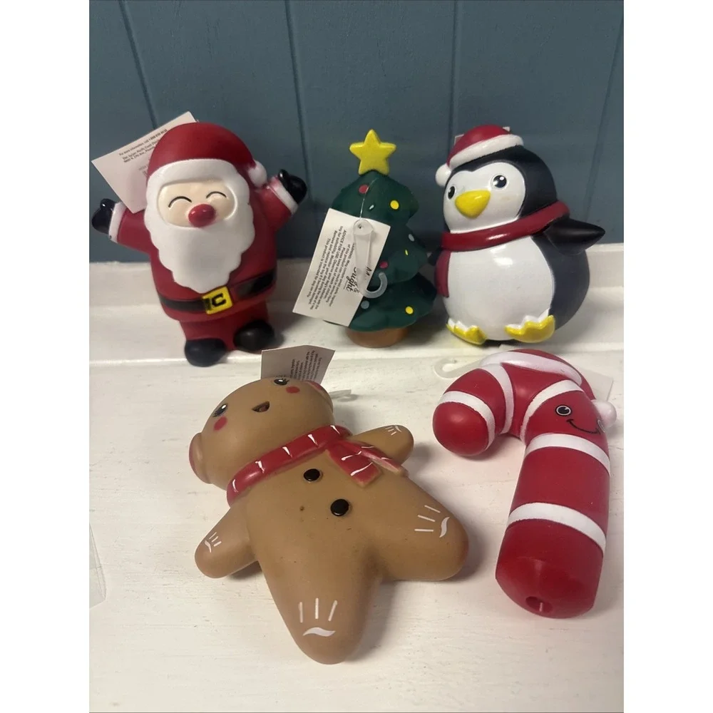 Lot Of 5 Merry & Bright Squeaky 6